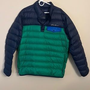 Eddie Bauer Men’s Puffer Down Pullover size XL